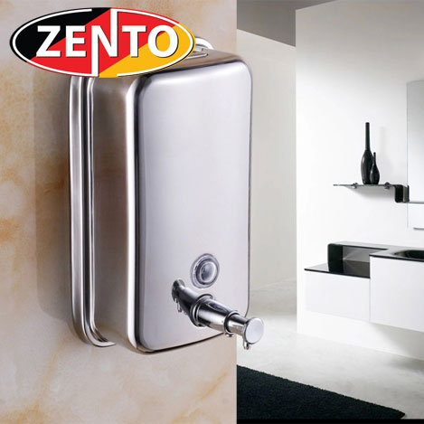 Bình xà phòng nước gắn tường inox Zento  HC302